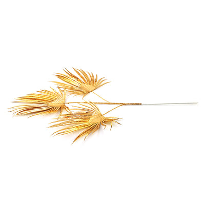 Artificial Palm Leaf Stick (Gold)
