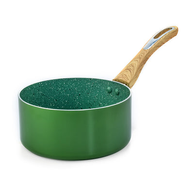 Arias by Lara Dutta Non-Stick 18 cm Sauce Pan (Emerald)
