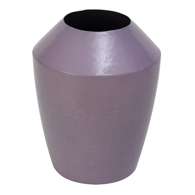 Decorative Stout Metal Vase (Lavender)