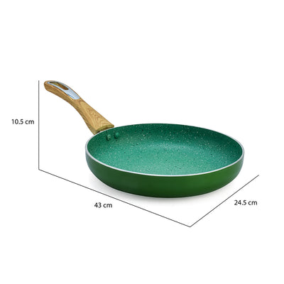 Arias by Lara Dutta Non-Stick 24 cm Fry Pan (Emerald)