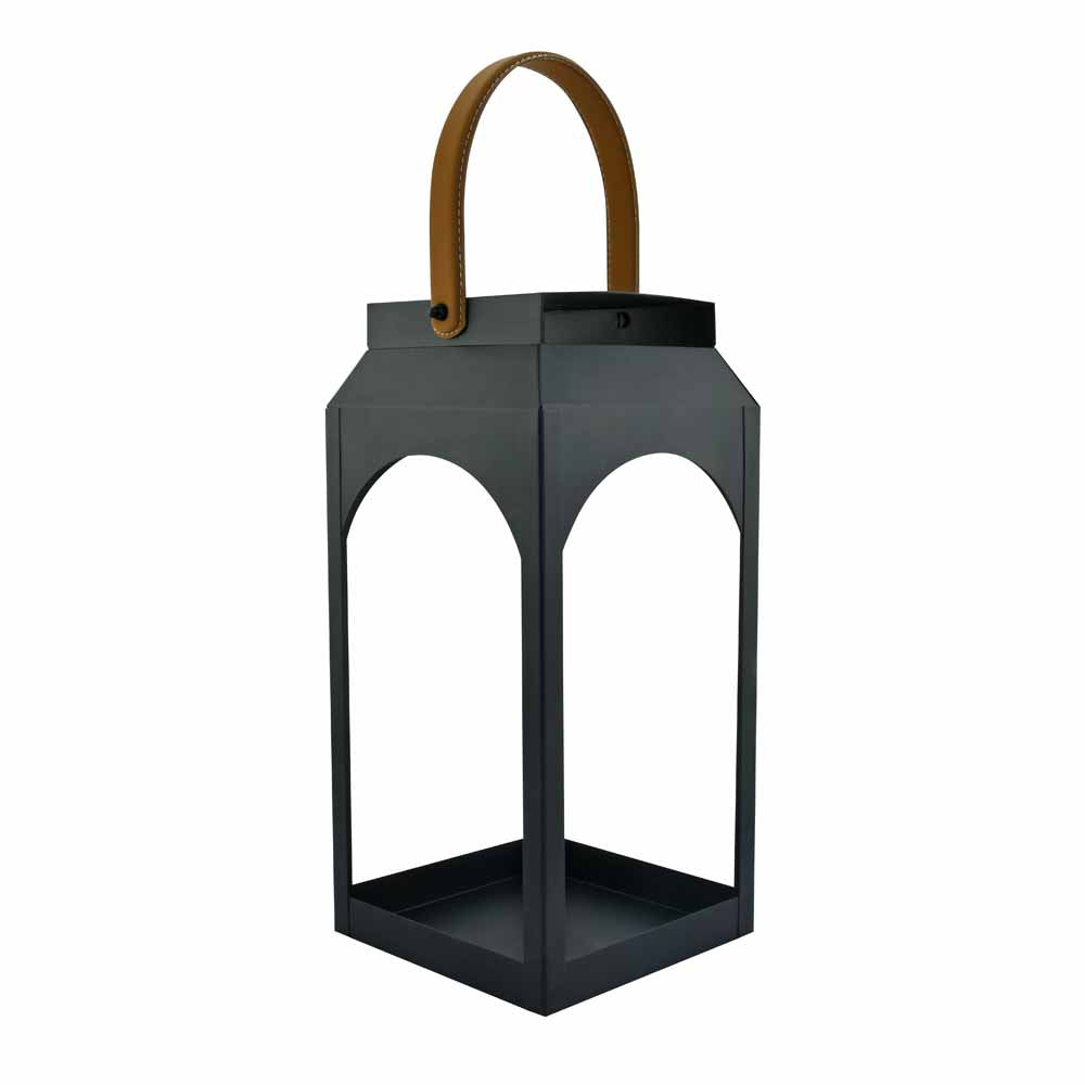 Classic Arch Metal Lantern (Black)