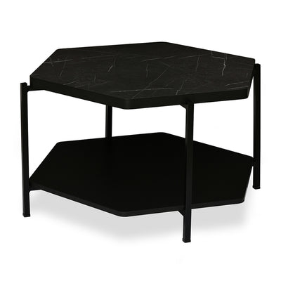 Nilkamal Benton Hexa Shape Center Table (Black)