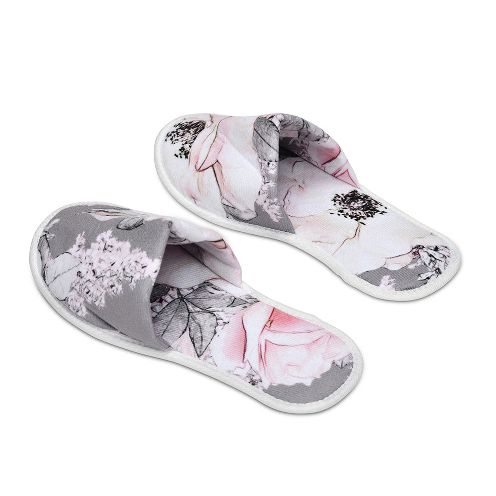 Arias by Lara Dutta Clover Bamboo Polycotton Bath Slippers (Multicolor, Free Size)