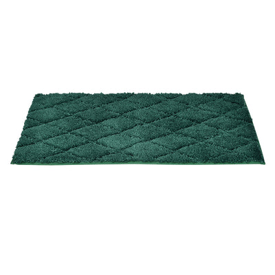 Diamond Polyester 16" x 24" Anti Skid Bath Mat (Green)