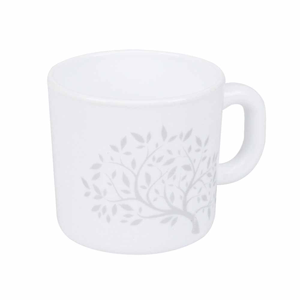 Arias Tree of Life Coffee Mugs Set of 6 (180 ml, White)