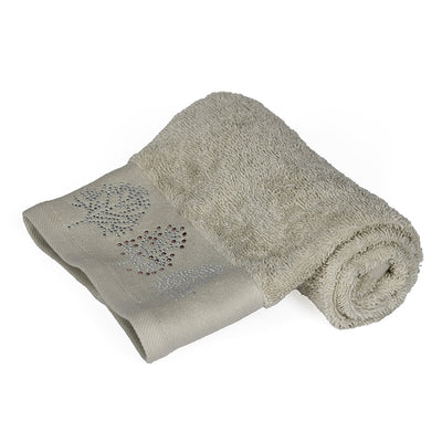 Arias by Lara Dutta Super Soft 500 GSM Cotton Hand Towel 40 x 60 cm (Taupe)