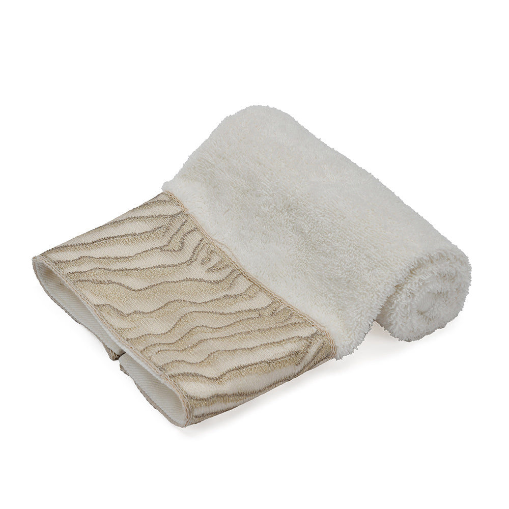 Arias by Lara Dutta Super Soft 500 GSM Cotton Hand Towel 40 x 60 cm (Cream)