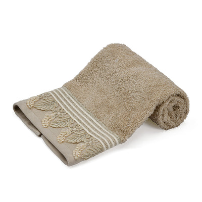 Arias by Lara Dutta Super Soft 500 GSM Cotton Hand Towel 40 x 60 cm (Beige)