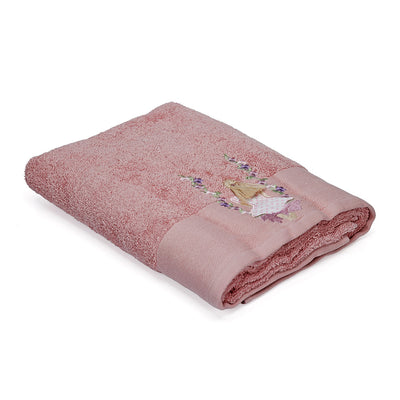 Arias by Lara Dutta Super Soft 500 GSM Cotton Bath Towel 70 x 150 cm (Onion Pink)