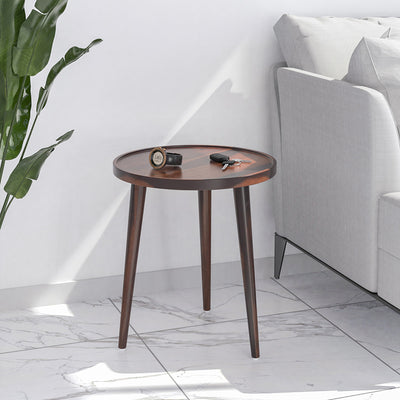 Alley Solid Wood Side Table in Country Ebony Finish