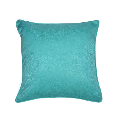 Ariana Veera Jacq Abstract Polyester 16" x 16" Cushion Cover (Seagreen)