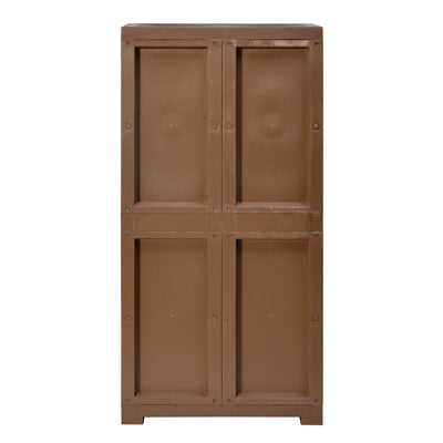 Nilkamal Freedom Mini Medium Cabinet (FMM) (Rust Brown/New Cream)