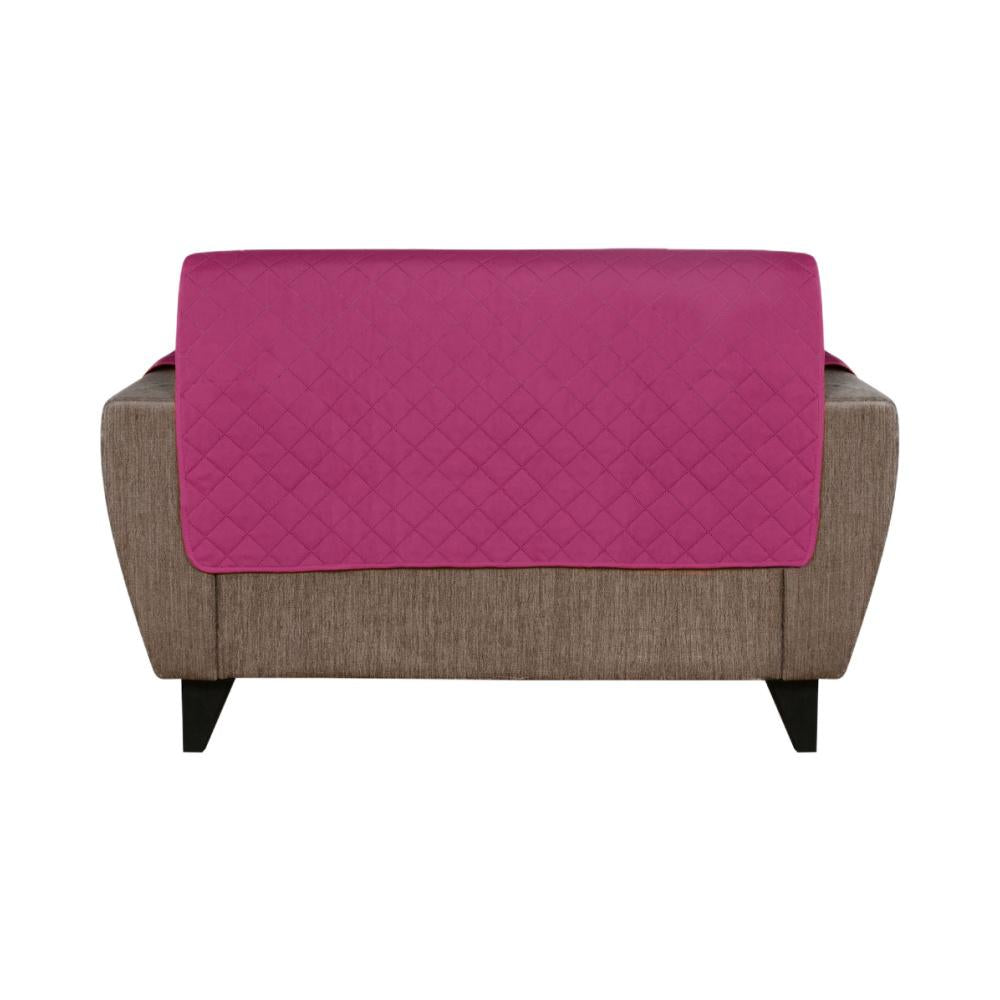 2 Seater Reversible Sofa Cover 179 cm x 223 cm (Lavender & Fushcia)