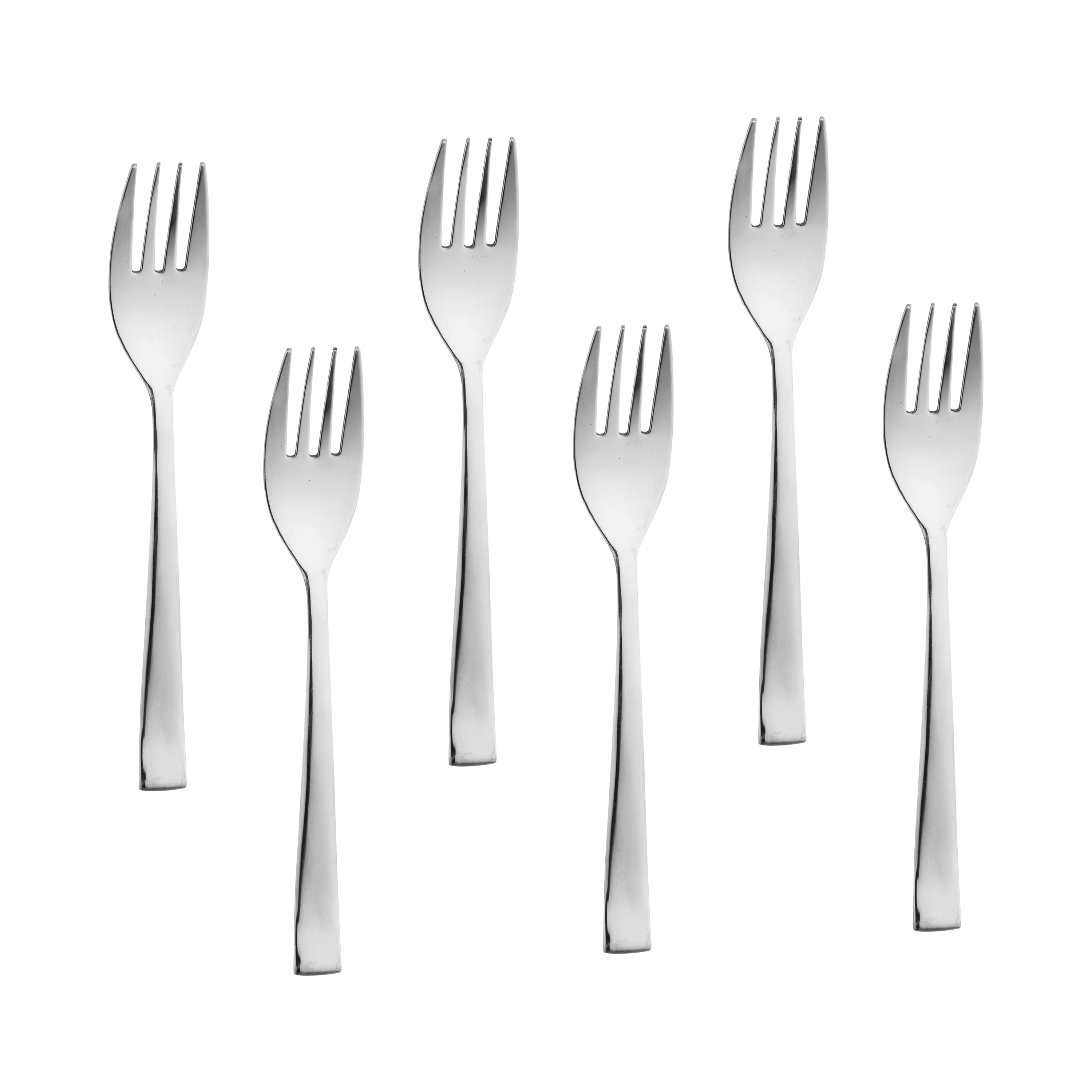 Arias by Lara Dutta Fiesta Dinner Fork Set of 6 (Silver)