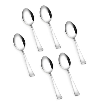 Arias by Lara Dutta Vintage Dinner Spoon Set of 6 (Silver)