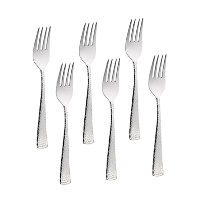 Arias by Lara Dutta Vintage Dinner Fork Set of 6 (Silver)