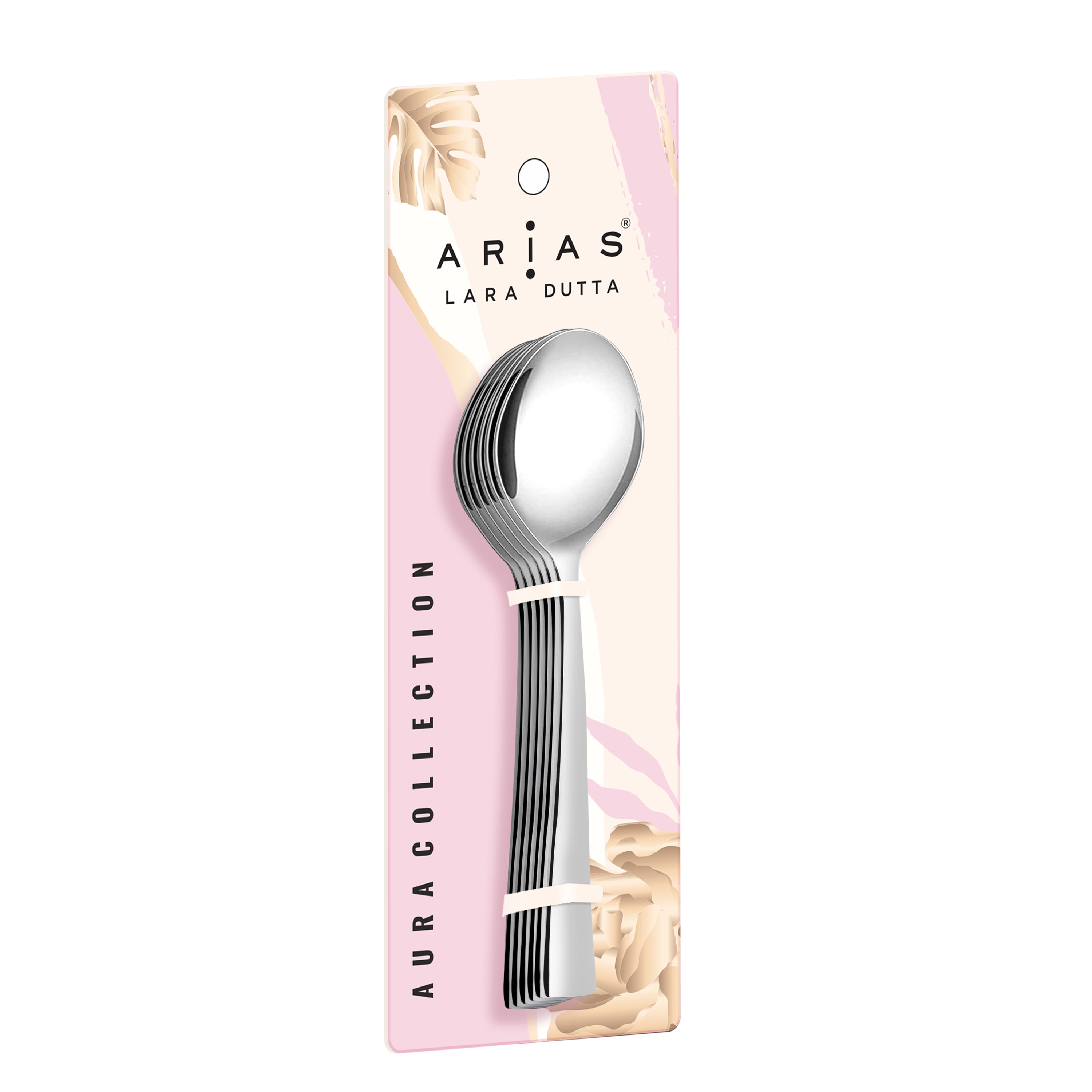 Arias by Lara Dutta Fiesta Baby Spoon Set of 6 (Silver)