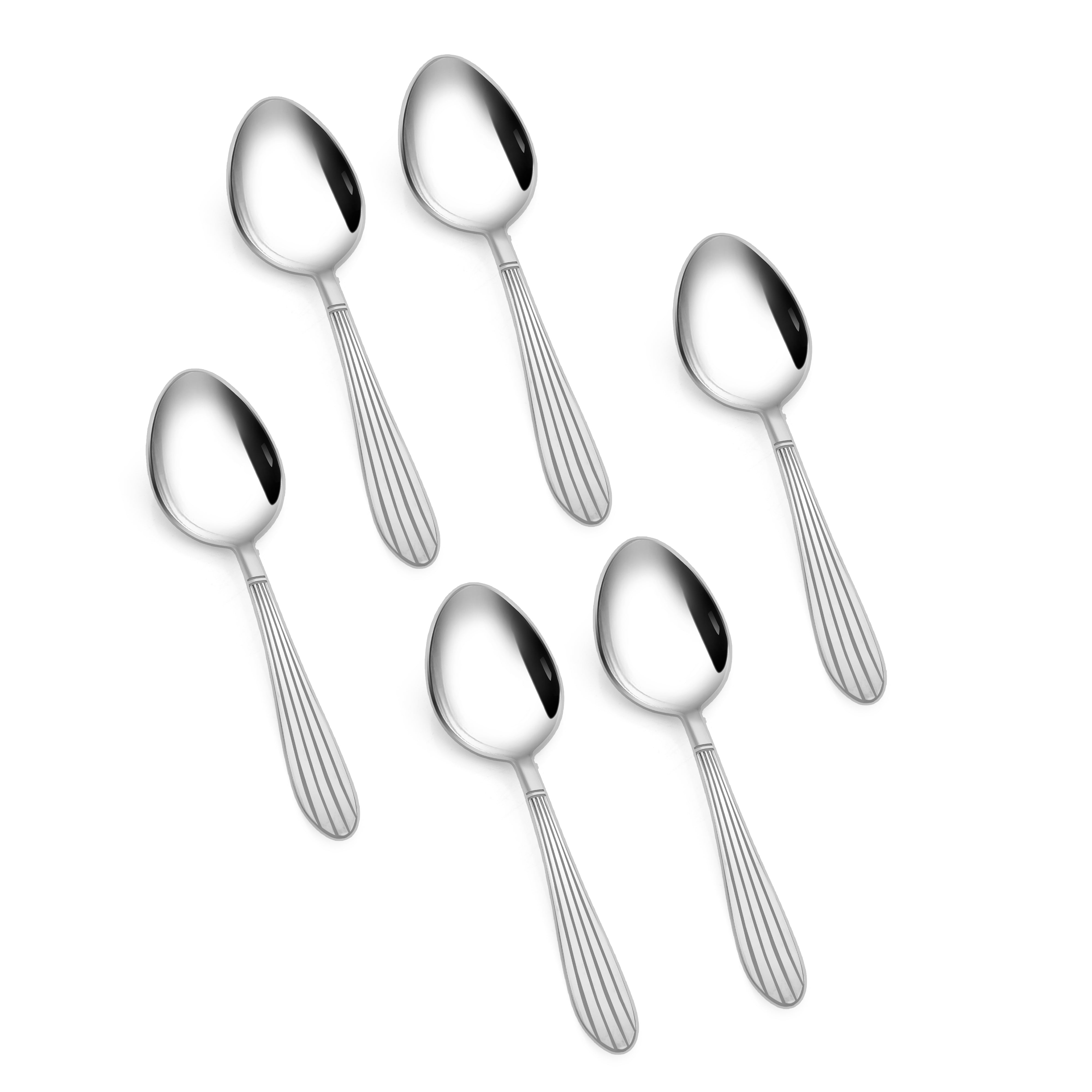 Arias by Lara Dutta Sysco Cutlery Set of 24 With Stand (Silver)
