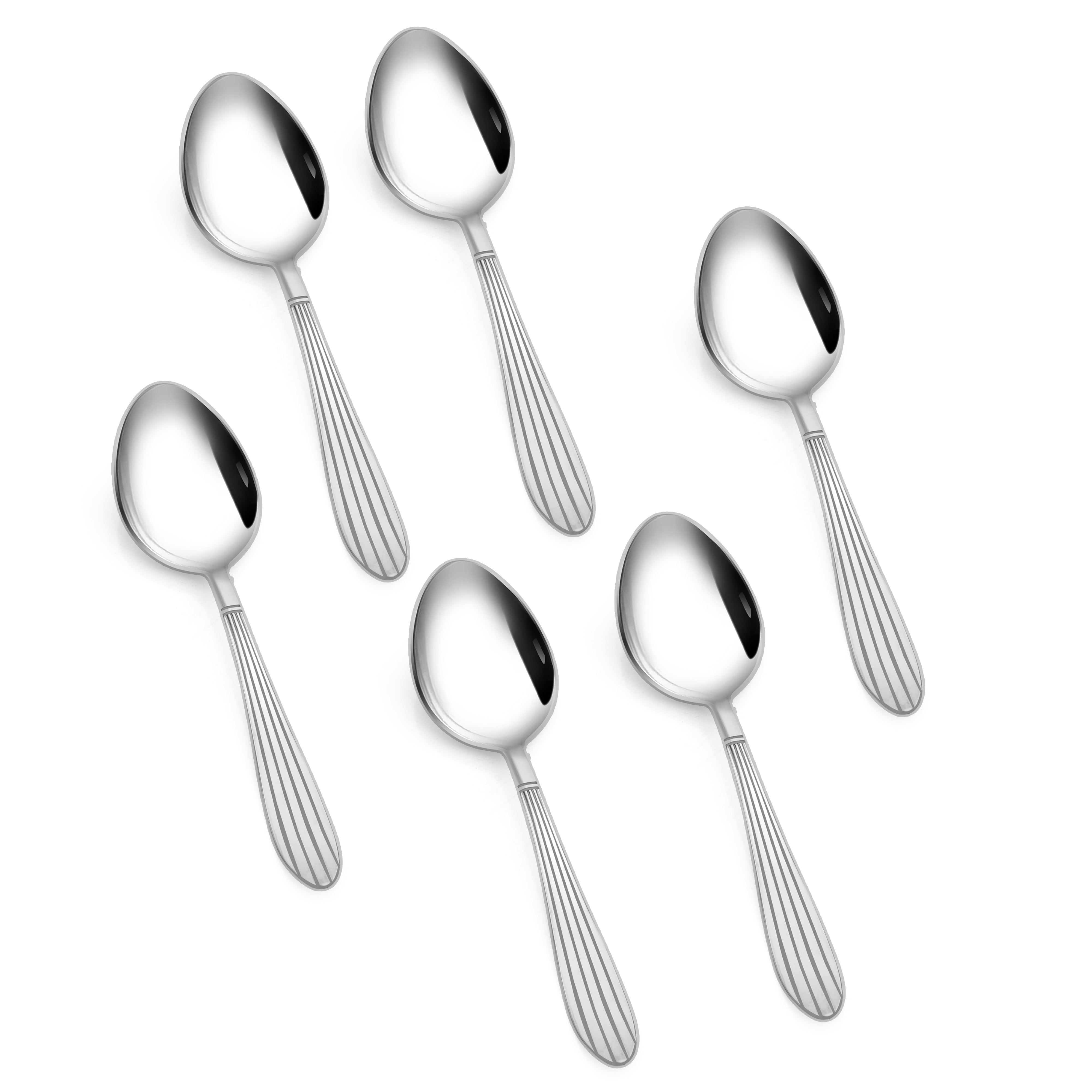 Arias by Lara Dutta Sysco Cutlery Set of 24 With Stand (Silver)