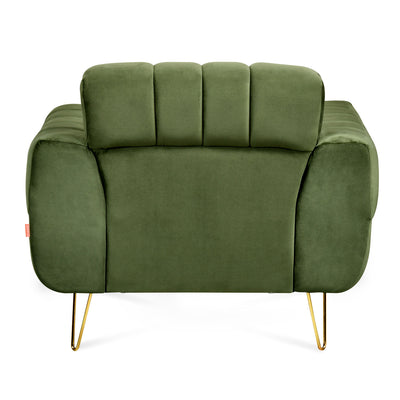 Somerville 1 Seater Sofa (Olive Green)
