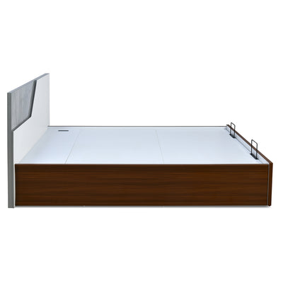 Asta Prime Bed with Semi Hydraulic Storage (Walnut)