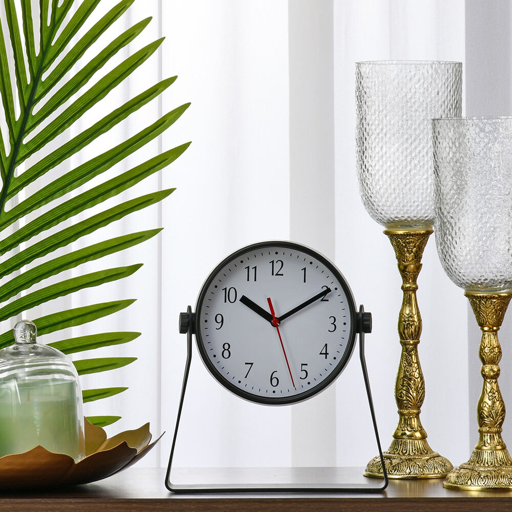 Buy Sleek Stand Antique Table Clock (Black) Online- At Home by Nilkamal