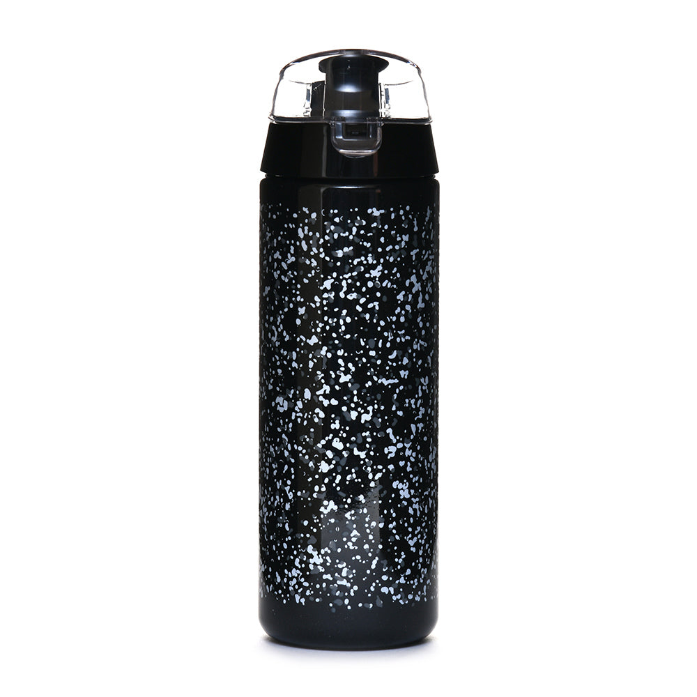 Granite Print 750 ml Sports Water Bottle (Black)