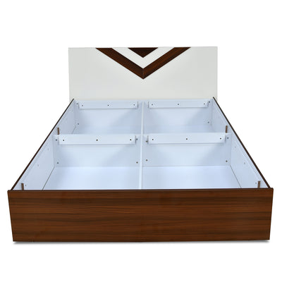 Orion Max Bed with Box Storage (Walnut)