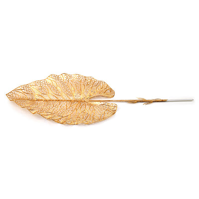 Artificial Banana Leaf Stick (Gold)