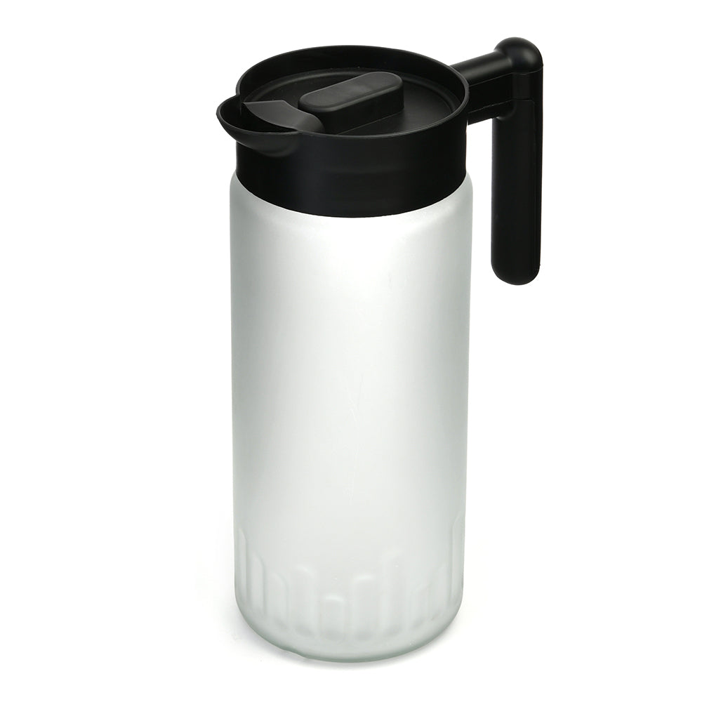 Minimalist 1460 ml Water Jug With Lid (White & Black)