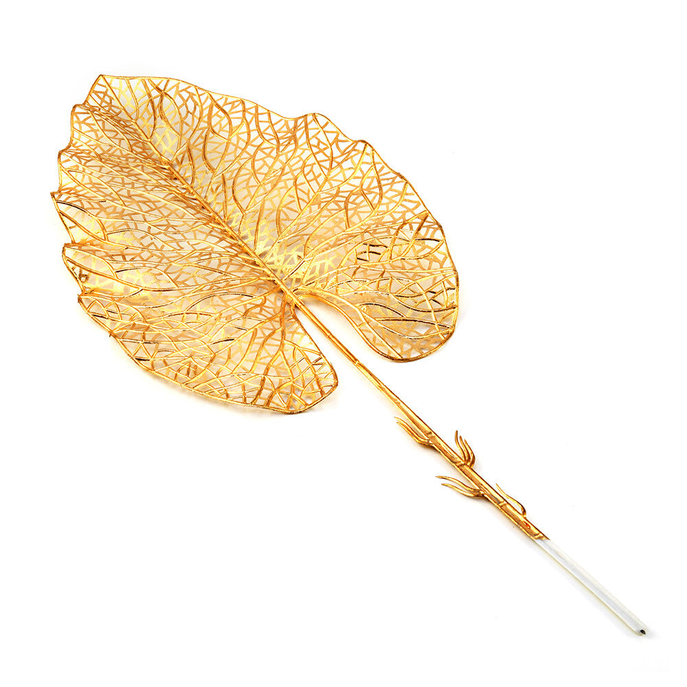 Artificial Banana Leaf Stick (Gold)