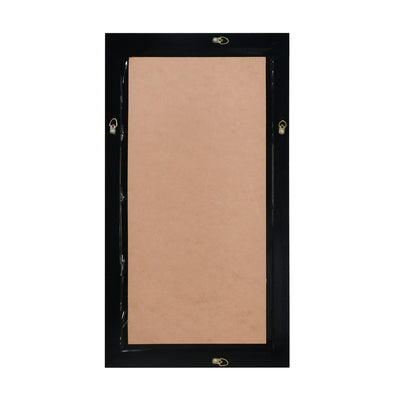 Dazzle Rectangular Synthetic Fibre & MDF Framed Mirror (38 x 68 cm, Champagne Gold)