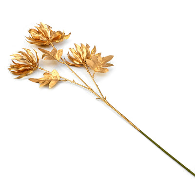 Artificial Bud Flower Stick (Gold)