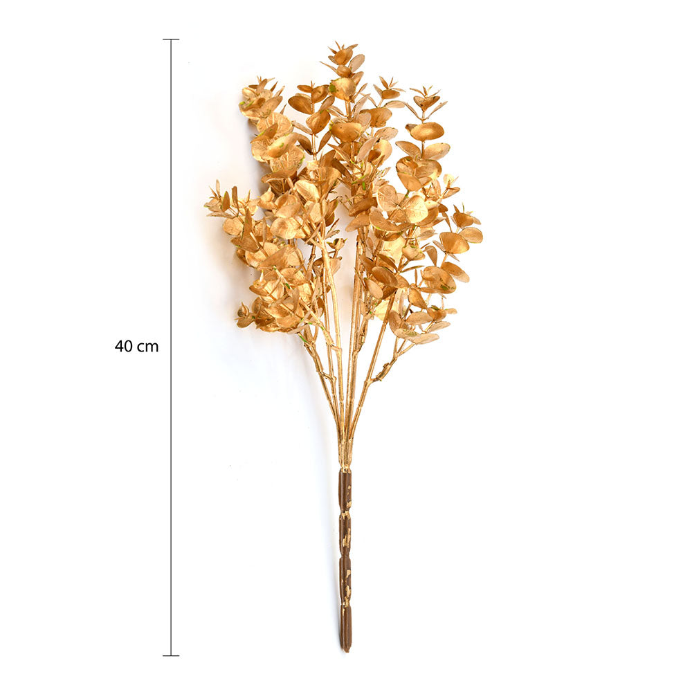 Decorative Eucalyptus Artificial Stick (Gold)