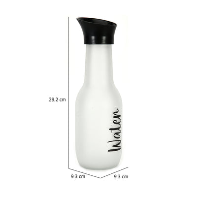 Minimalist 1000 ml Carafe With Lid (White & Black)