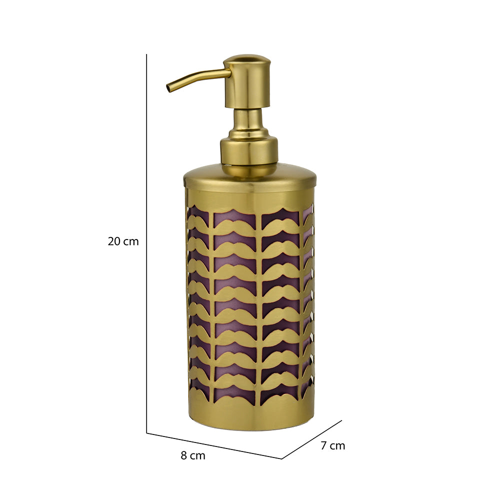 Multipurpose Metal Liquid Soap and Lotion Dispenser (Gold)