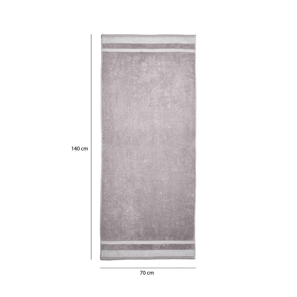 Super Soft Bamboo Cotton 70 x 140 cm Bath Towel (Grey)