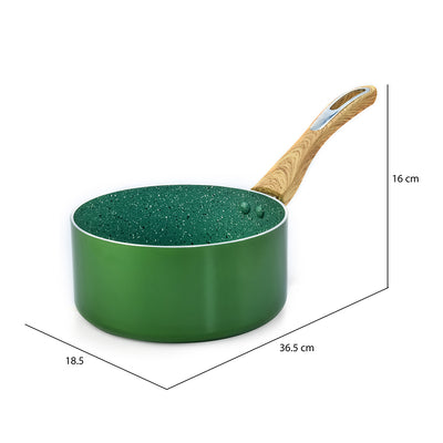 Arias Non-Stick 18 cm Sauce Pan (Emerald)