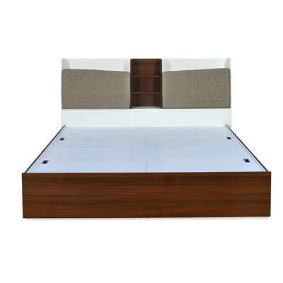 Alps Max Bed with Box Storage (Walnut)