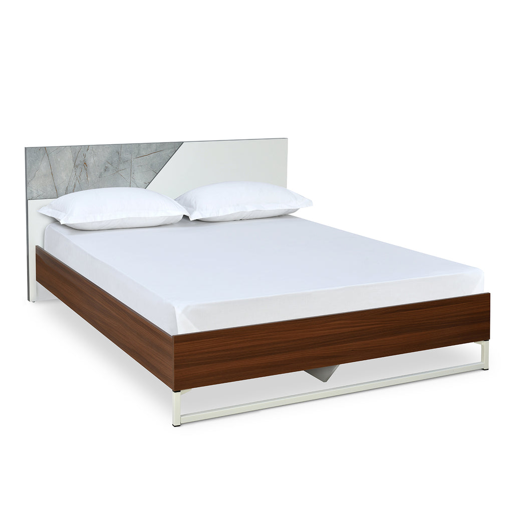 Asta Meta Bed Without Storage (Walnut)