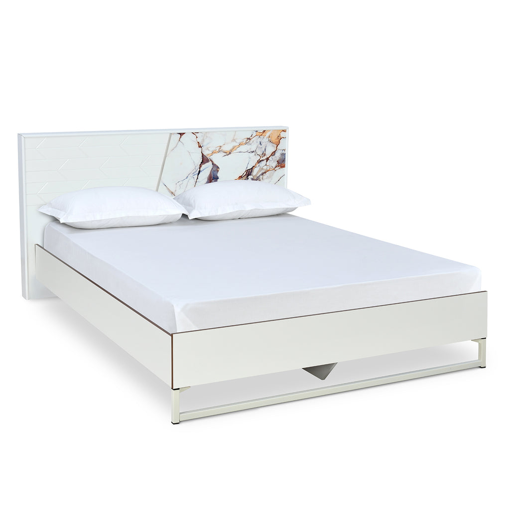 Galaxy Meta Bed Without Storage (White)