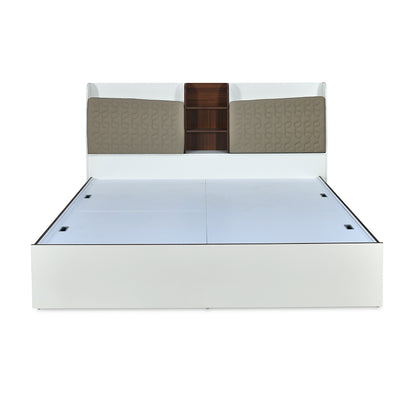 Alps Max Bed with Box Storage (White)