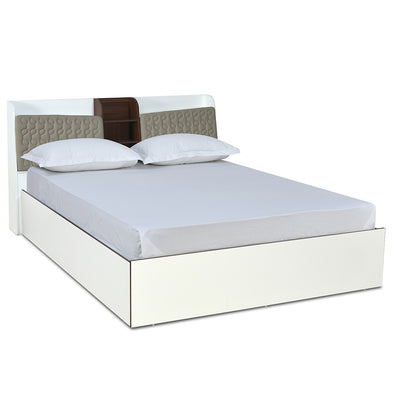 Alps Max Bed with Box Storage (White)