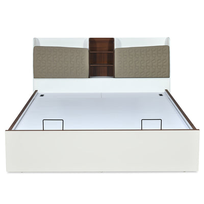 Alps Prime Bed with Semi Hydraulic Storage (White)