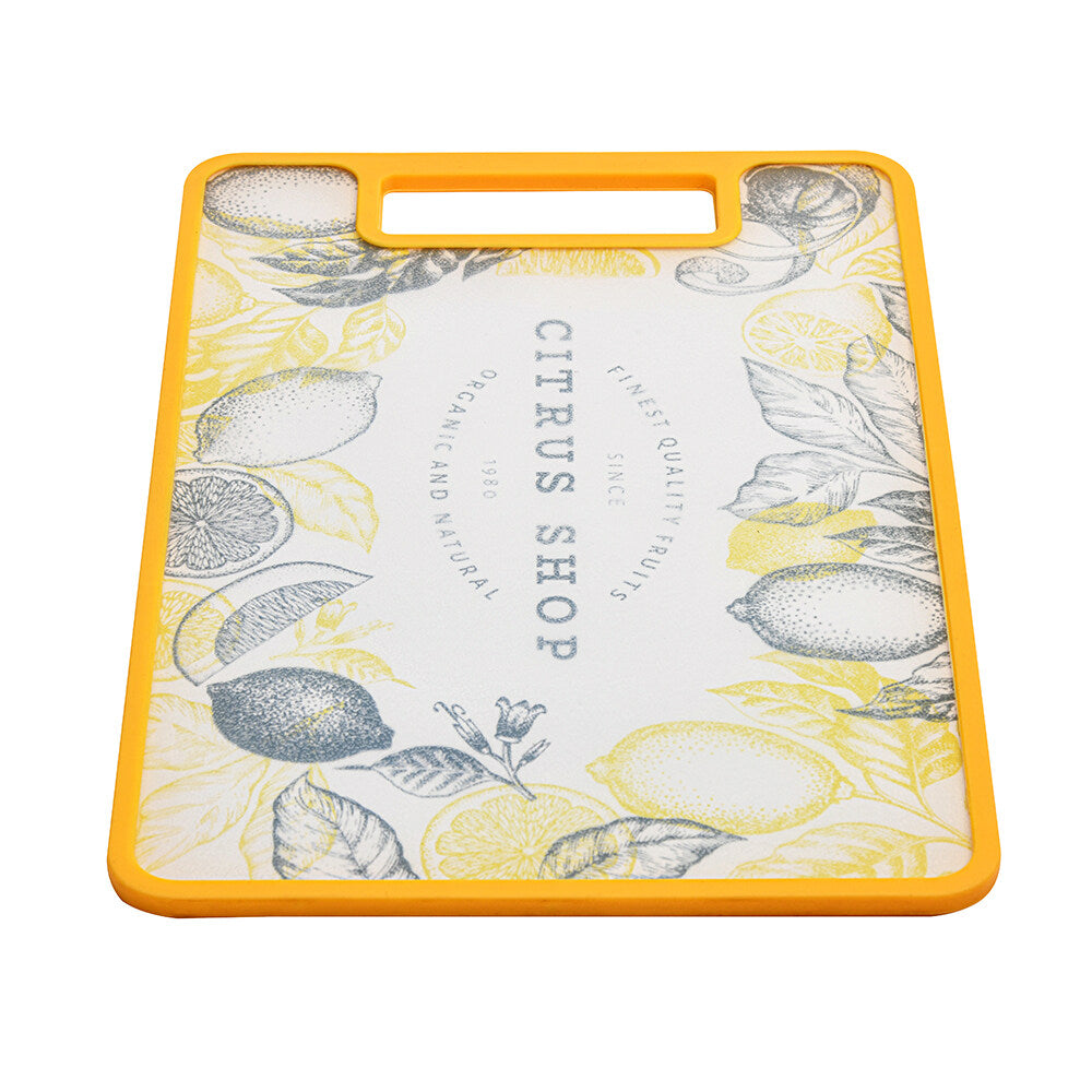 Vegetables and Fruits Cutting Plastic Chopping Board (Yellow)