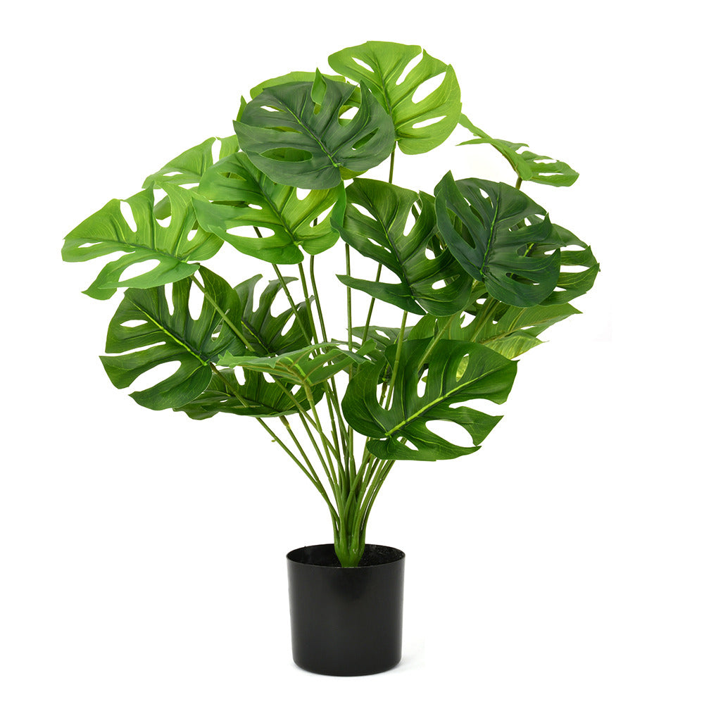 Tropicana Turtle Leaf Artificial Potted Plant 65 cm (Green)