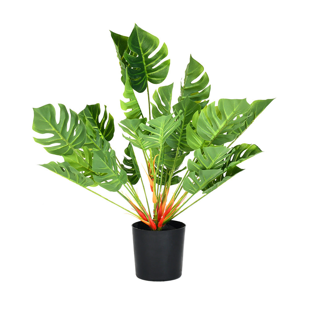 Tropicana Turtle Leaf Artificial Potted Plant 50 cm (Green)