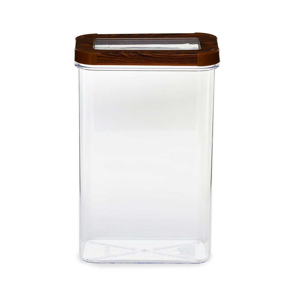 Multipurpose Rectangular 2500 ml Canister Storage Container (Brown)