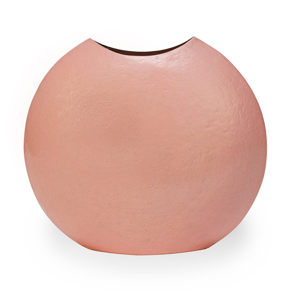Cirque Metal Decorative Vase (Pink)