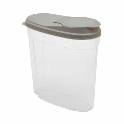 Polypropylene Kitchen Grocery Storage Container 5.3 L (Transparent & Grey)